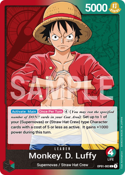 Leader card example