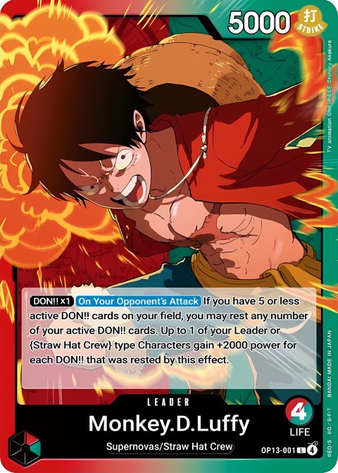 Monkey.D.Luffy OP13-001 leader card