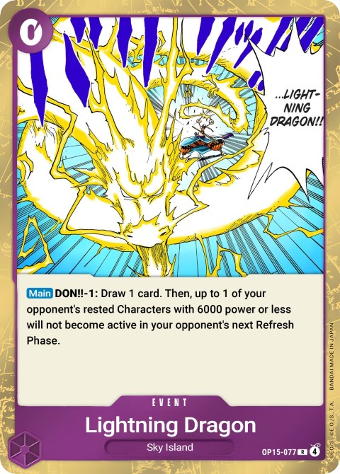 OP15-077 Lightning Dragon