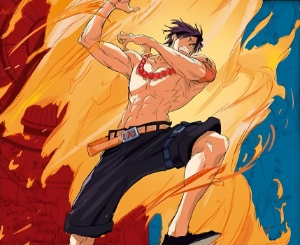 Portgas D. Ace leader art